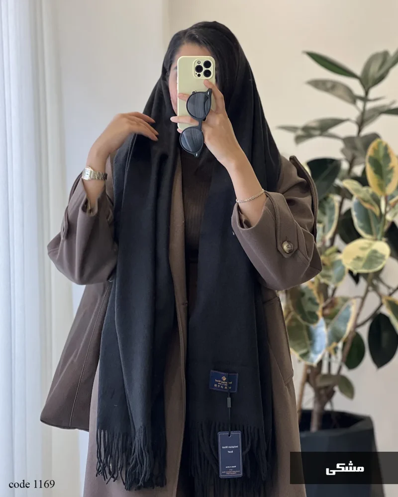 بیگ اسکارف موهر درجه یک ورداتی کد 1169 - تصویر 4