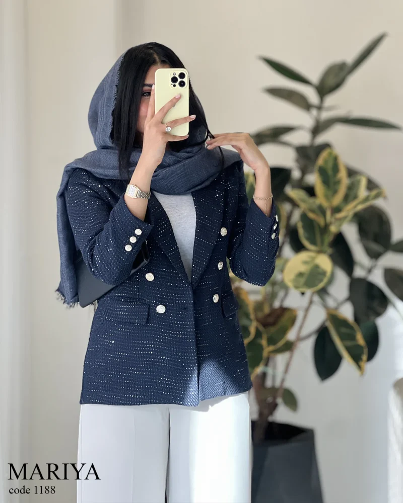 کت مدل ماریا جنس شنل ترک کد 1188 - تصویر 6