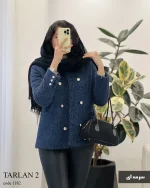پالتو کتی ترلان 2جنس فوتر سموری ترک کد 1182 - تصویر 3