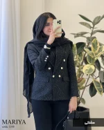کت مدل ماریا جنس شنل ترک کد 1188 - تصویر 3