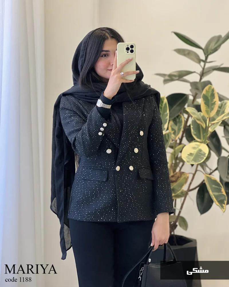کت مدل ماریا جنس شنل ترک کد 1188 - تصویر 3