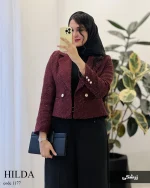کراپ کت هیلدا جنس شنل ترک کد 1177 - تصویر 11