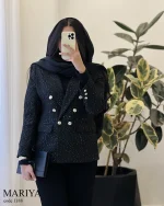 کت مدل ماریا جنس شنل ترک کد 1188 - تصویر 8