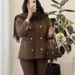 پالتو کتی ترلان 2جنس فوتر سموری ترک کد 1182