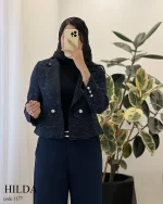 کراپ کت هیلدا جنس شنل ترک کد 1177 - تصویر 8