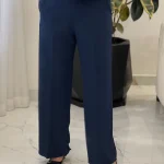 شلوار نیم بگ جنس کرپ مورگان کد 1178