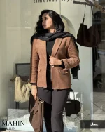 کت مدل مهین جنس مخمل لمزور کبریتی ترک کد 1193