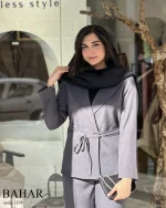 کت و شلوار مدل بهار جنس کرپ بزایاق ترک کد 1198 - تصویر 13