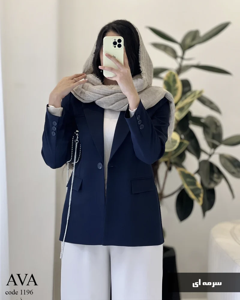 کت مازراتی مدل آوا گرم بالا نخ توییست کد 1196 - تصویر 3