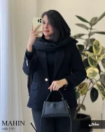 کت مدل مهین جنس مخمل لمزور کبریتی ترک کد 1193 - تصویر 3