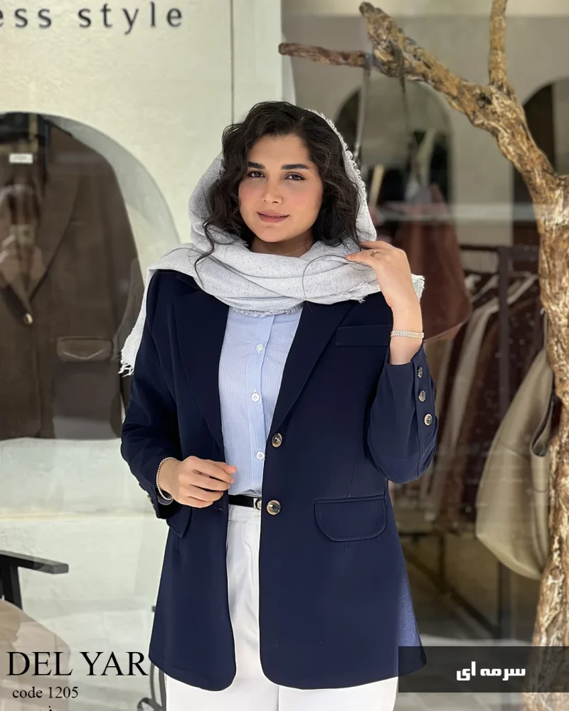 کت دل یار جنس مازراتی نخ توییست کد 1205 - تصویر 4