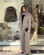 کت و شلوار مدل بهار جنس کرپ بزایاق ترک کد 1198 - تصویر 9