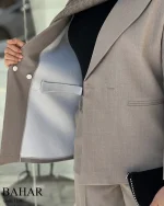 کت و شلوار مدل بهار جنس کرپ بزایاق ترک کد 1198 - تصویر 10