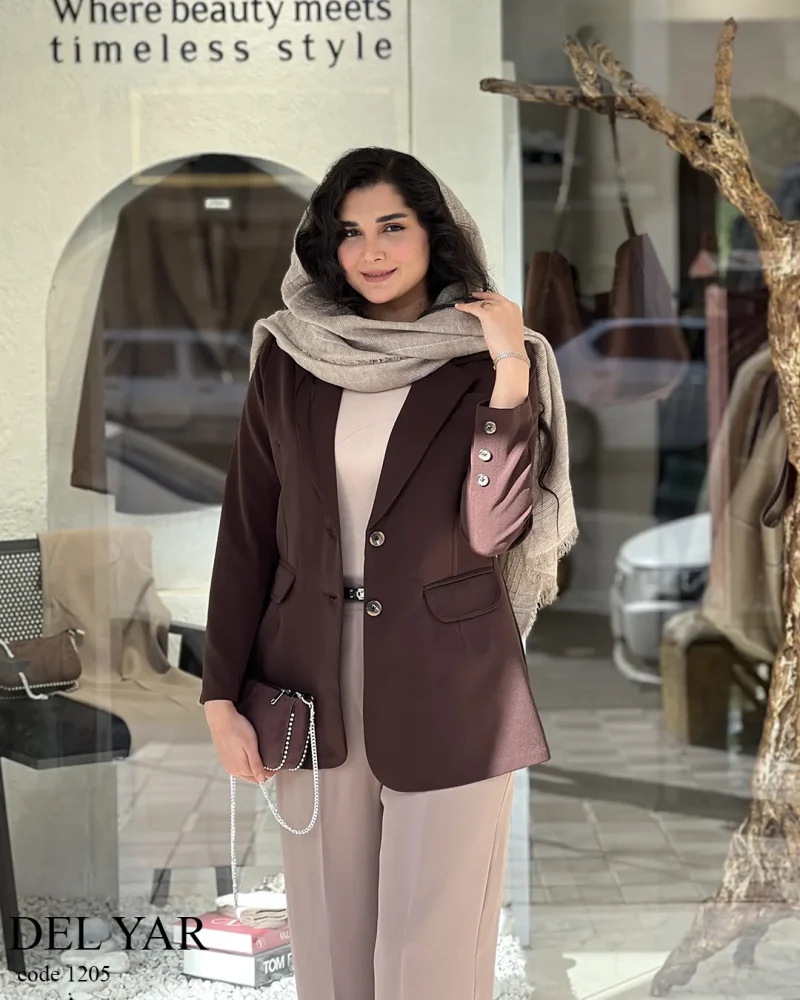 کت دل یار جنس مازراتی نخ توییست کد 1205 - تصویر 3