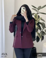 کت مازراتی مدل آوا گرم بالا نخ توییست کد 1196 - تصویر 5