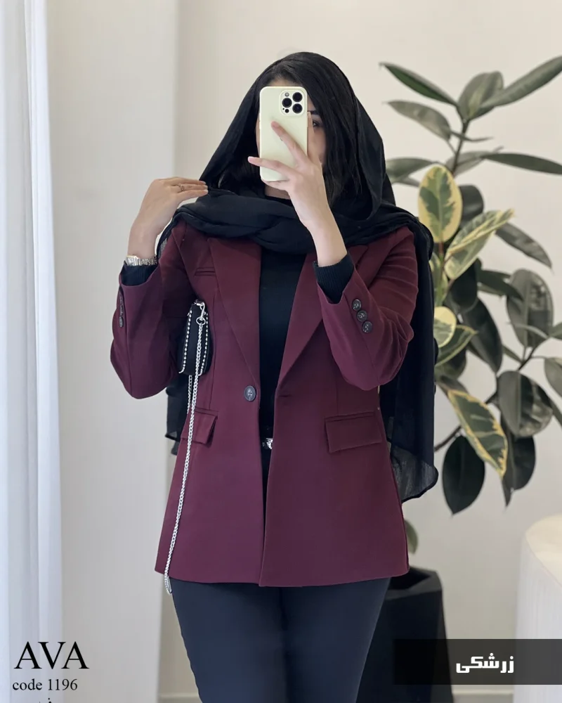 کت مازراتی مدل آوا گرم بالا نخ توییست کد 1196 - تصویر 5