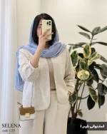 مدل سلنا جنس لینن هندی سوزن  کد 1235 - تصویر 6