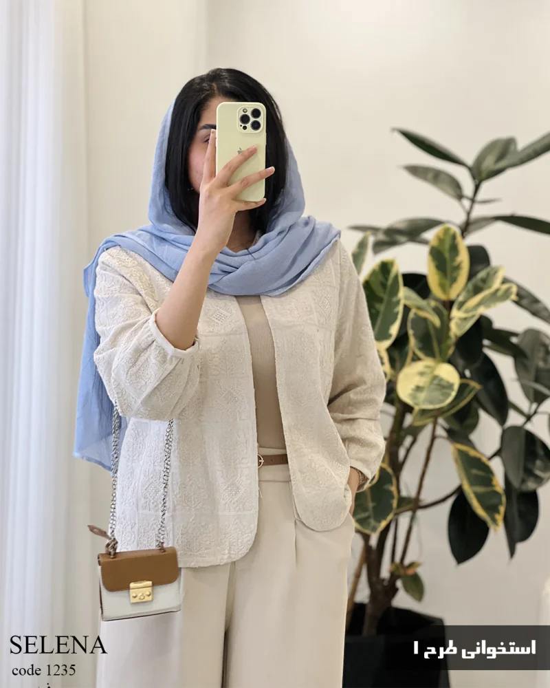 مدل سلنا جنس لینن هندی سوزن  کد 1235 - تصویر 6