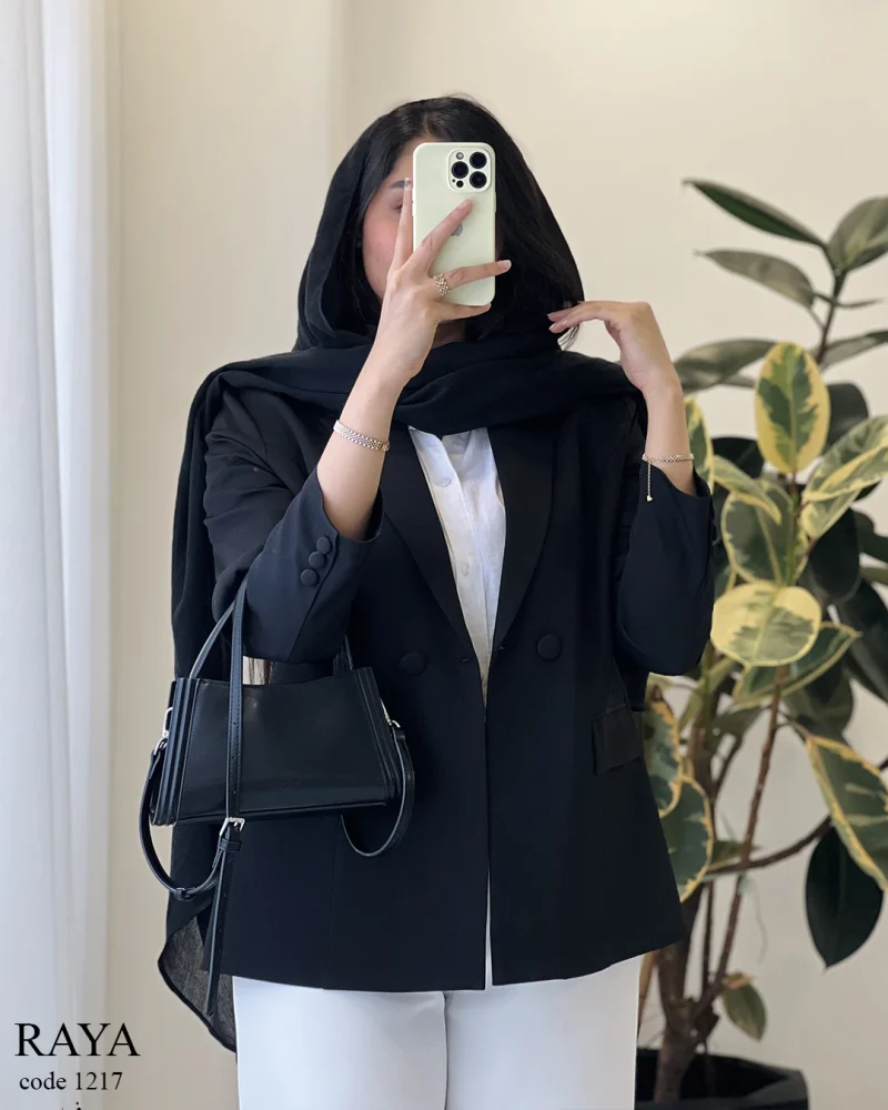 کت مدل رایا  جنس مازراتی کد 1217 - تصویر 9