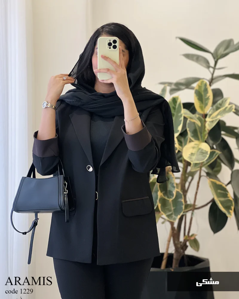 کت آرامیس جنس کرپ جودون کد 1229 - تصویر 8