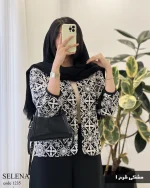 مدل سلنا جنس لینن هندی سوزن  کد 1235 - تصویر 4