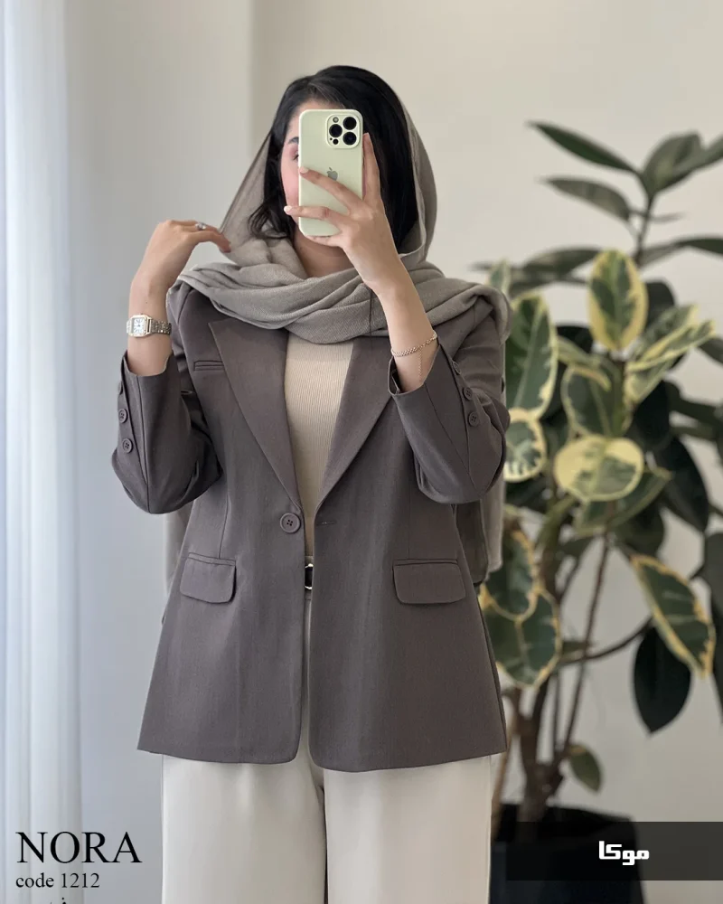 کت نورا جنس کرپ بزایاق ترک کد 1212 - تصویر 3