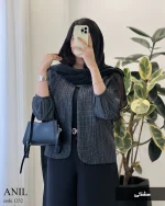مدل آنیل جنس لینن ژاکارد حصیری کد 1232 - تصویر 5