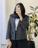 مدل نیکا جنس لینن ژاکارد حصیری کد 1222 - تصویر 5