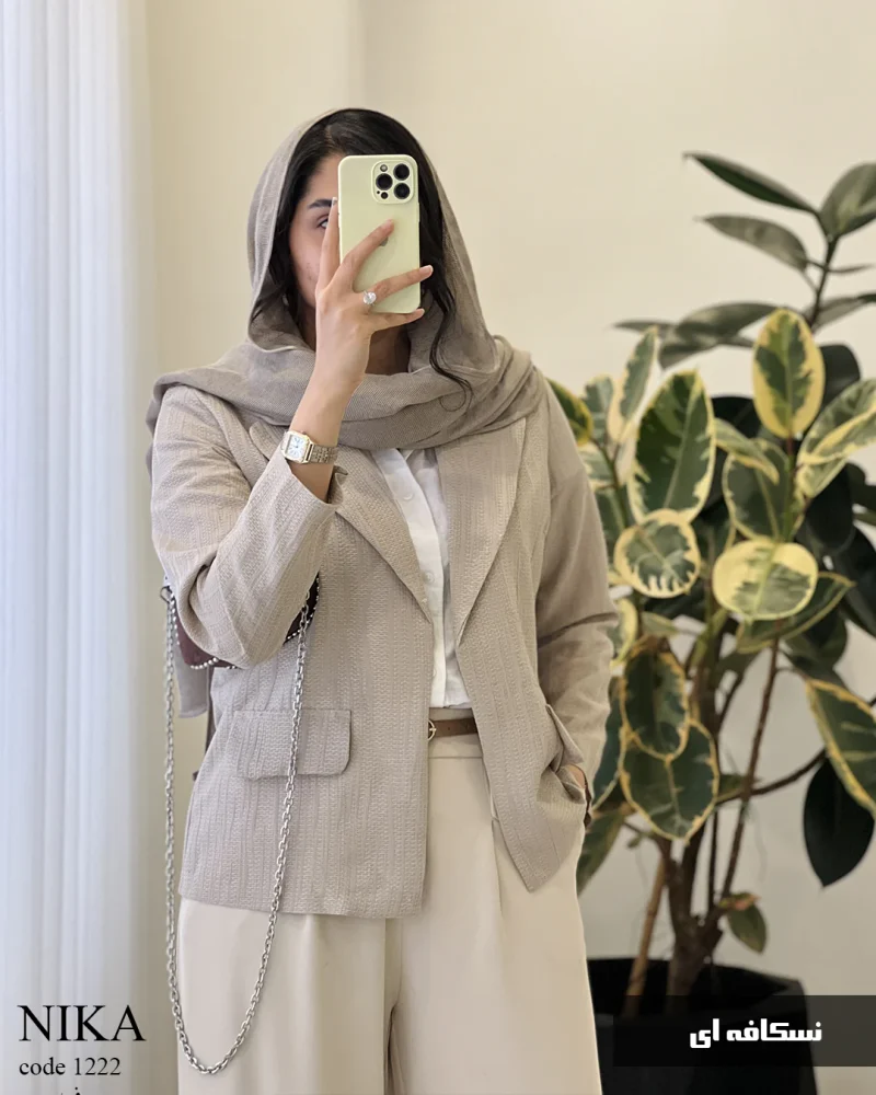 مدل نیکا جنس لینن ژاکارد حصیری کد 1222 - تصویر 4