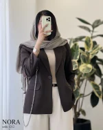 کت نورا جنس کرپ بزایاق ترک کد 1212 - تصویر 4