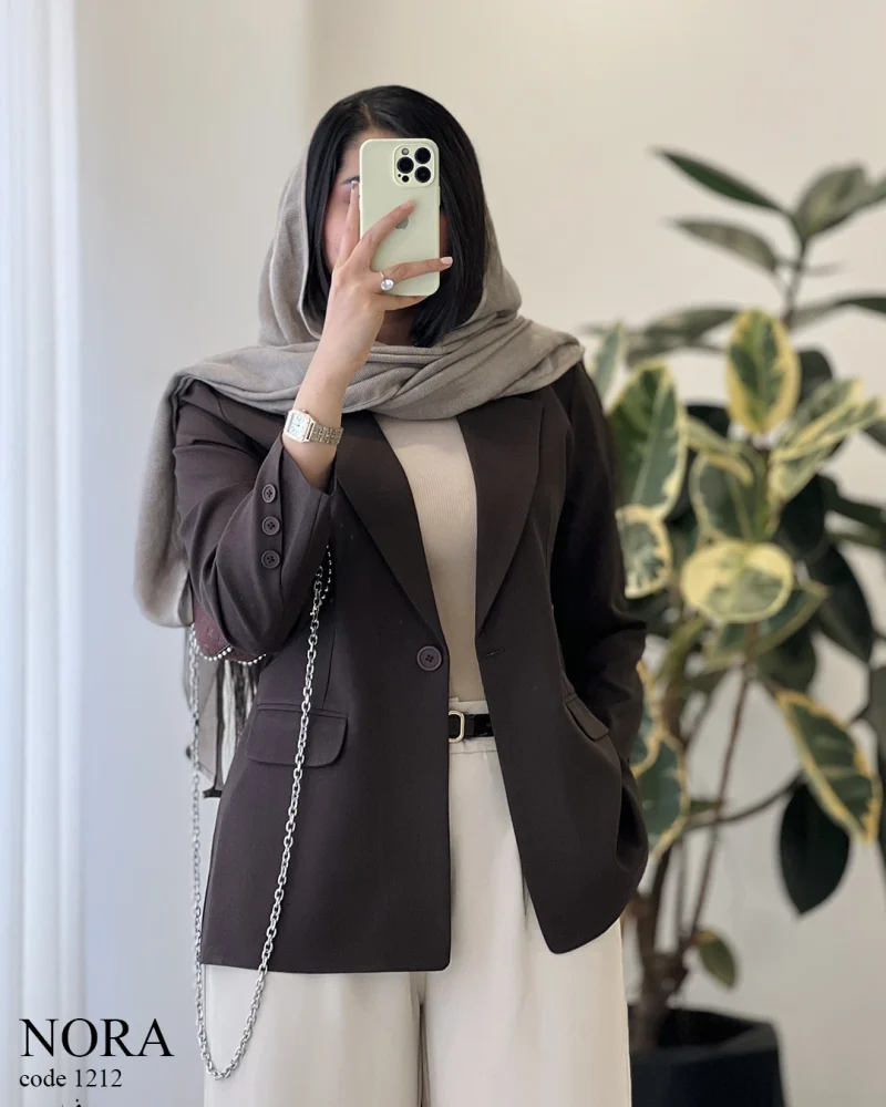 کت نورا جنس کرپ بزایاق ترک کد 1212 - تصویر 4