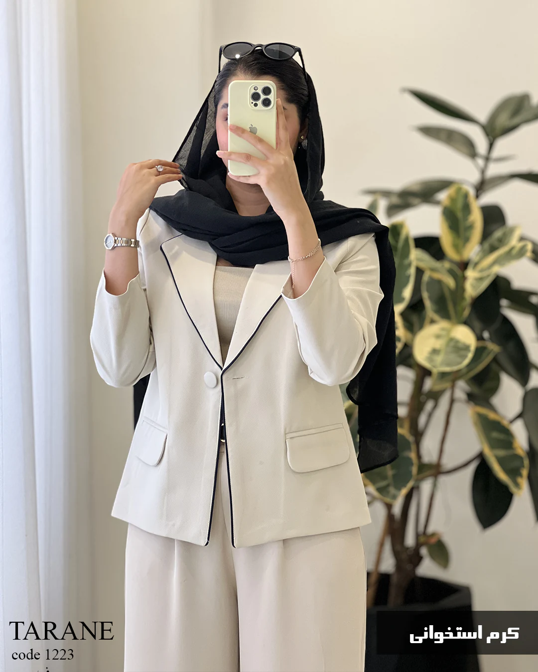 23156156 مدل ترانه جنس کرپ جودون کد 1223 - تصویر 1