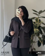 کت مدل آرام جنس کرپ جودون ترک کد 1213 - تصویر 3