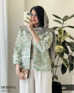 مدل مبینا جنس لینن هندی سوزن دوزی خامه دوزی شده کد 1216