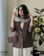 کت مدل آوین جنس لینن زارا کد 1220