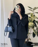 کت نورا جنس کرپ بزایاق ترک کد 1212 - تصویر 7