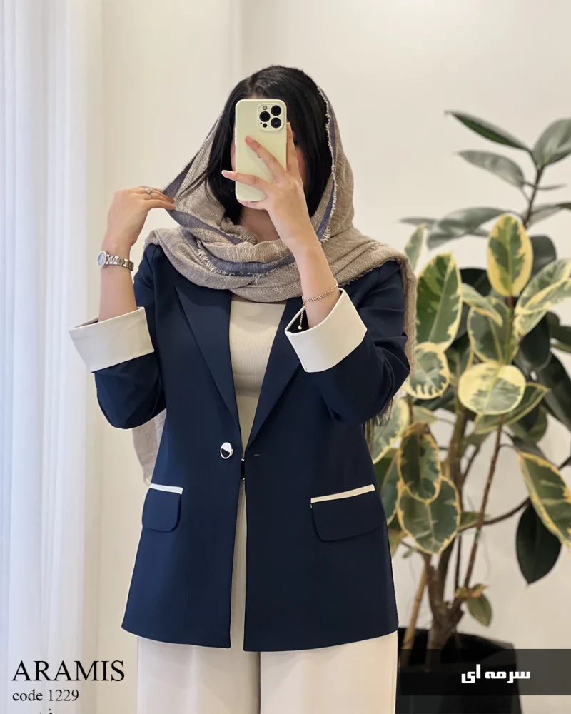 کت آرامیس جنس کرپ جودون کد 1229 - تصویر 4