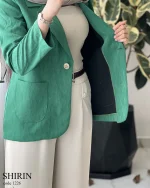 کت شیرین جنس کرپ پتینه کد 1226 - تصویر 9