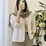 مدل سلنا جنس لینن هندی سوزن  کد 1235