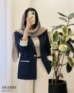 کت آرامیس جنس کرپ جودون کد 1229 - تصویر 7