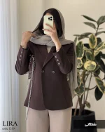 کت مدل لیرو جنس مازراتی کد 1219 - تصویر 5
