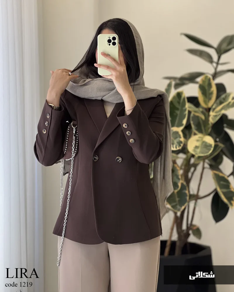 کت مدل لیرو جنس مازراتی کد 1219 - تصویر 5