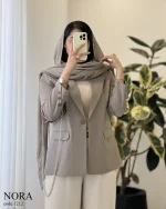 کت نورا جنس کرپ بزایاق ترک کد 1212 - تصویر 9