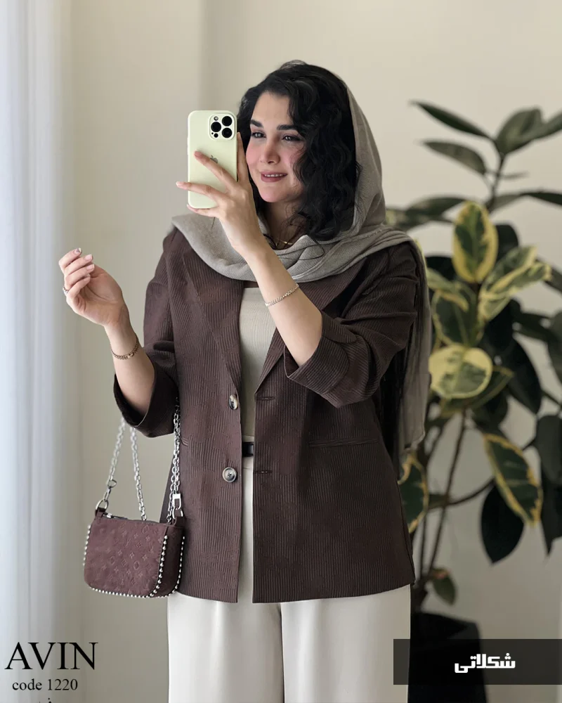 کت مدل آوین جنس لینن زارا کد 1220 - تصویر 13