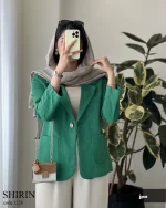 کت شیرین جنس کرپ پتینه کد 1226 - تصویر 2