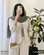 مدل سلنا جنس لینن هندی سوزن  کد 1235 - تصویر 2
