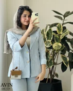 کت مدل آوین جنس لینن زارا کد 1220 - تصویر 5