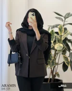 کت آرامیس جنس کرپ جودون کد 1229 - تصویر 5