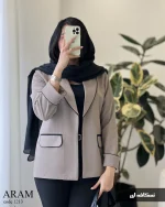 کت مدل آرام جنس کرپ جودون ترک کد 1213 - تصویر 12