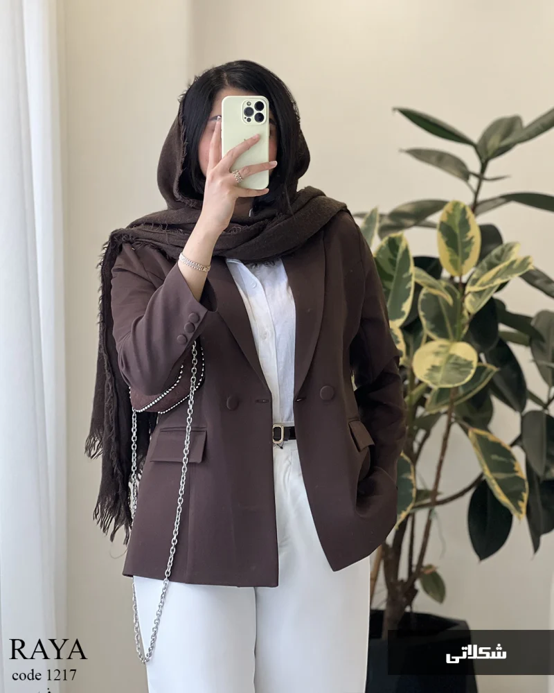 کت مدل رایا  جنس مازراتی کد 1217 - تصویر 7